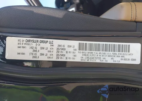 2014 Dodge Durango Citadel из США, поврежденный, VIN 1C4RDJEG0EC537335